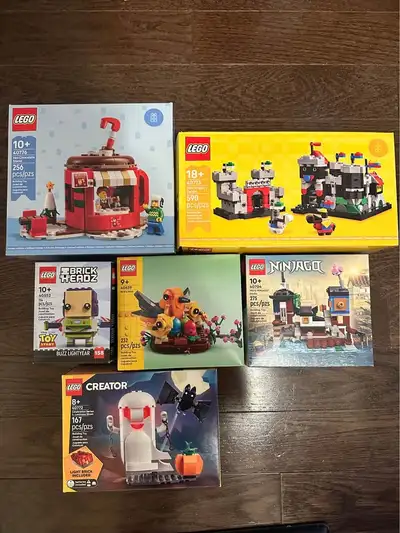 (NEW/SEALED) LEGO Small Boxes, View more