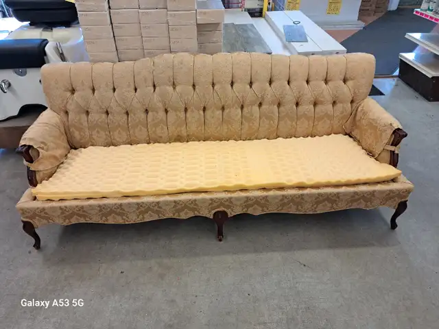 chesterfield/couch and two ends tables in Couches & Futons in Napanee - Image 3