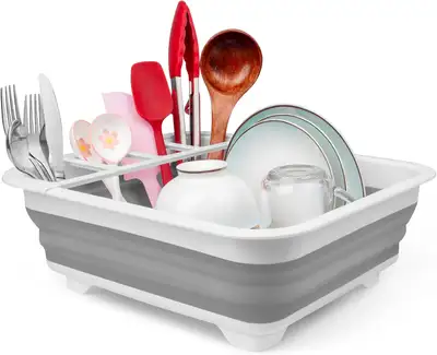 Collapsible dish drying wracks. There are 2., View more