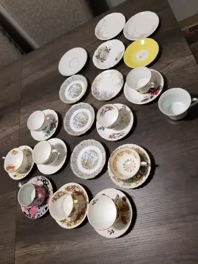 NEW Tea Cup and Saucer Set for sale/ $15 Each. All for 120$, View more