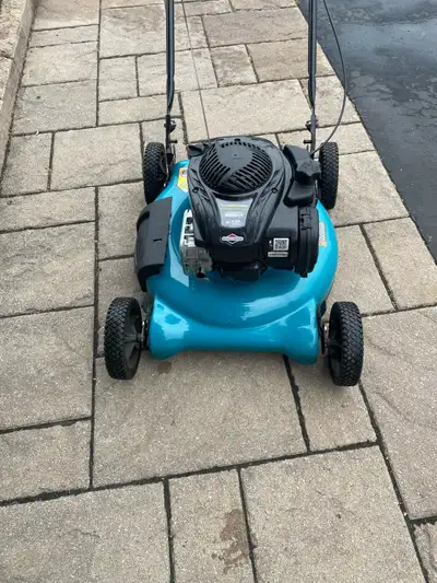 Yardworks gas lawnmower, featuring a reliable Briggs and Stratton 625EX engine for efficient grass c...