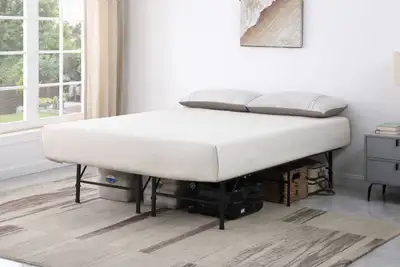 QUEEN PLATFORM  BED FRAME NO BOX REQUIRED.., View more