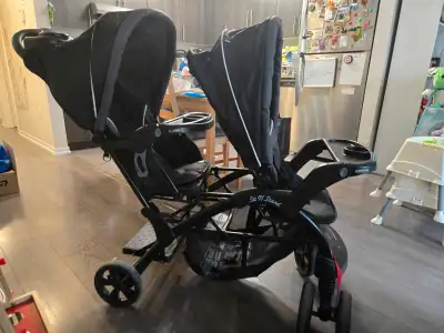 Babytrend sit n stand double stroller, View more