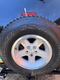 2-New Wangler GSA Tires and TJ Rims 