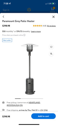 Paramount Grey Patio Heater