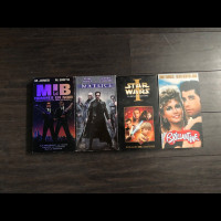 Cassette VHS MIB, Matrice, Star wars, Grease