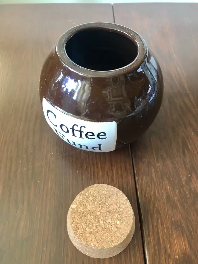 Coffee Fund Ceramic Bank Jar Gift Decor Office Collection in Home Décor & Accents in Calgary - Image 5