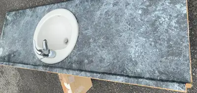 Toilet sink with faucet, View more