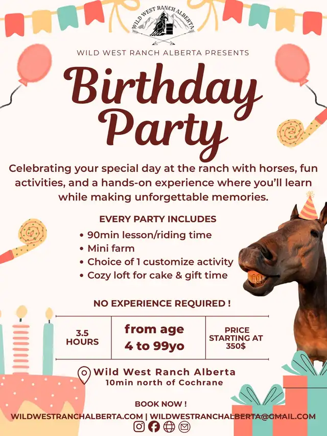 Horse Birthday Parties!