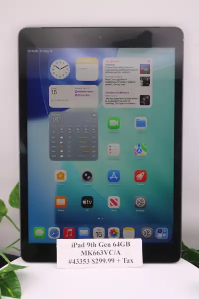 Apple iPad 10.2" 64GB with Wi-Fi (9th Generation) (#43353-1), View more