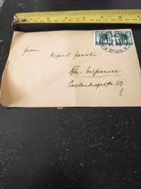 1938 WWII postal cover mailed in occupied Vienna, German stamps