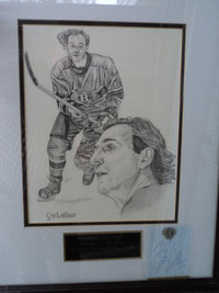 Guy LaFleur Sketch with Signature Card