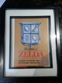 Cadre Zelda, cadre de geek, art deco, jeux zelda
