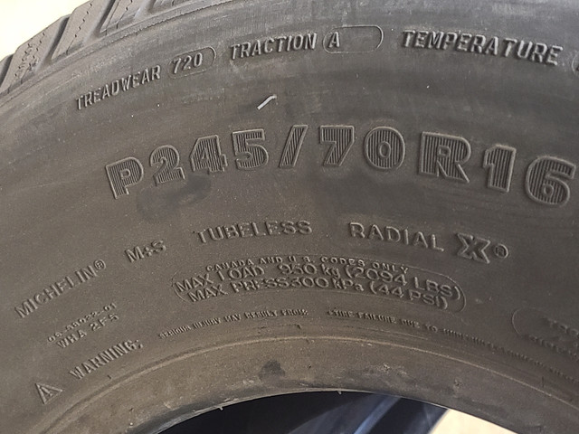 P245/70r16 Michelin LTX M/S2 truck tires, 85% tread in Tires & Rims in Edmonton - Image 3