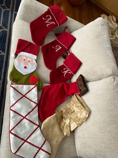  Pick and choose large Xmas stockings $2 each , View more