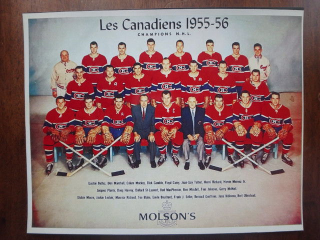 1955-56  Montreal Canadiens 10 x 8 Team Photo in Arts & Collectibles in Cole Harbour