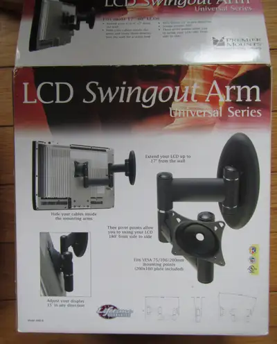 TV Wall Mount – Swing Out Arm (LIKE NEW), View more