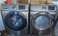 Samsung front load washer and dryer set both work great 