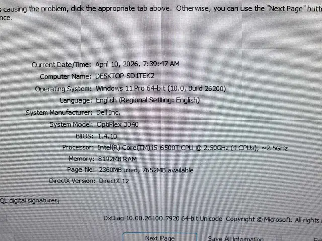 Dell Optiplex 3040 Samsung SSD 250 win11  in Desktop Computers in Oakville / Halton Region - Image 6