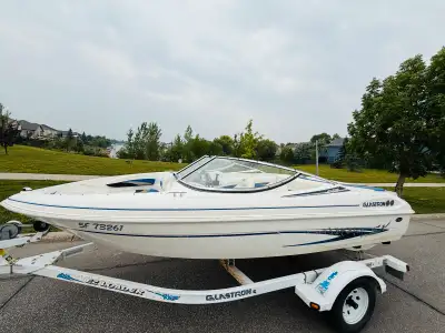 PRIVATE SALE 2003 GLASTRON MX – 175 BOW RIDER, 3.0 L, SWIM PLATFORM, LADDER & GIANT SUN PAD EXCEPTIO...