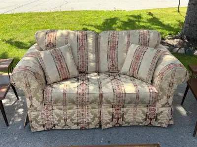 love seat and wing back chair, View more