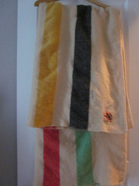 VINTAGE "Pure Ayers" Wool Blanket