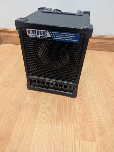 If the ad is up it's available. Roland cube cm30 small Pa amplifier. Can be used for all sorts of in...