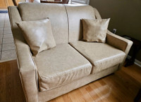 Sofa Two seater sand beige color with cushions