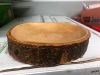 Carved Wood Plate/Serving Platter 9" diameter