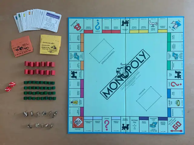 Vintage 1985 Deluxe Anniversary Edition Monopoly Board Game63436970660609122