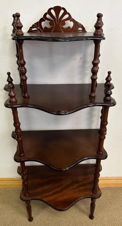 Antique Hand Carved Mahogany Shelf in Bookcases & Shelving Units in Fredericton