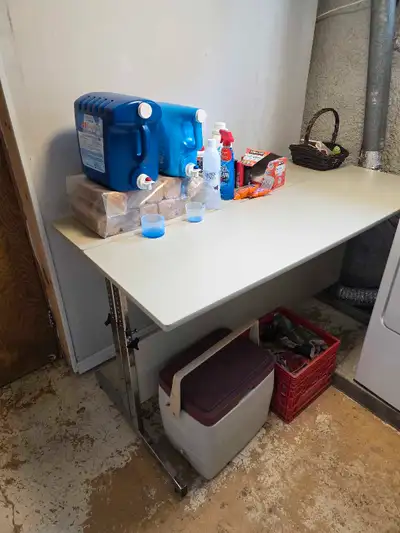 adjustable steel and laminated desk or table , View more