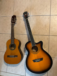 Washburn Acoustic & Ibanez Nylon Guitar