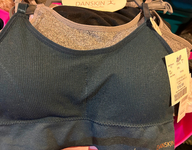 Women’s Danskin 2 Pk Bras, blue&grey, brand new tags, size M in Women's - Other in Oakville / Halton Region
