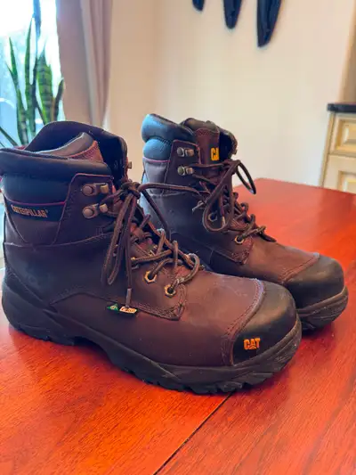 Cat steel toed safety boots mens 9, View more