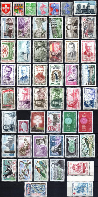 TIMBRES DE FRANCE NEUFS ANNÉE 1960