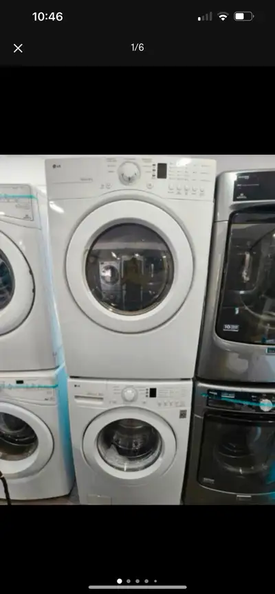 working 27 w front load washer electric dryer at , View more