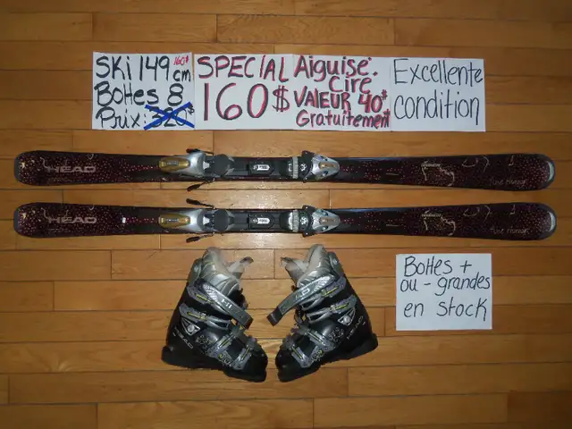 Équipements de ski alpin twin tip et titanium 146 150 154 cm in Ski in Granby - Image 7