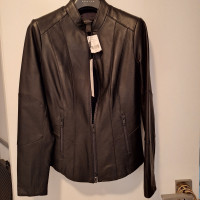 Brand New Black Danier Brielle Leather Jacket