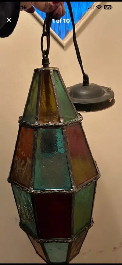 Stained Glass Light Fixture, View more