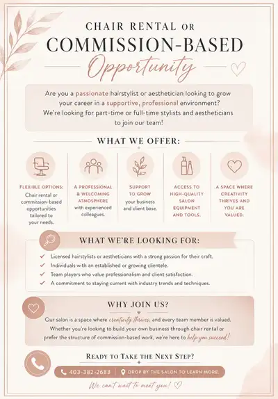 Rapunzils Salon & Spa is hiring , View more