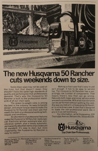 1983 Husqvarna 50 Rancher Original Ad