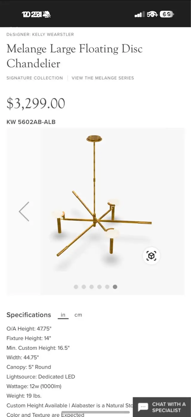 Lucury Chandelier by Kelly Wearstler
