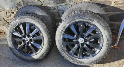 I am selling a set of used Dunlop Winter Maxx tires and rims, size 205/55/16. These tires have provi...