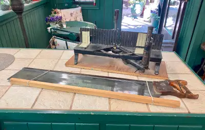 Antique Disston Mitre Saw Box Hand Tools Wood Vintage, View more