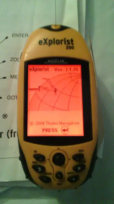 Magellan eXplorist 200 Handheld GPS for sale. Comes with a cary case and copied manual. Here is an E...