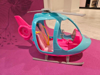 Barbie helicopter with spinning rotors