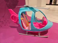 Barbie helicopter with spinning rotors