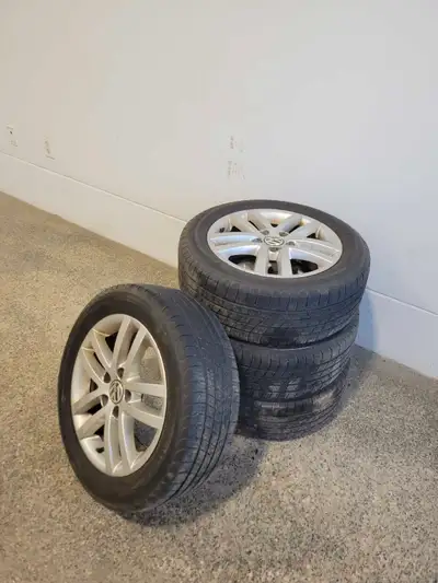 VW summer tires and rims. Good condition.