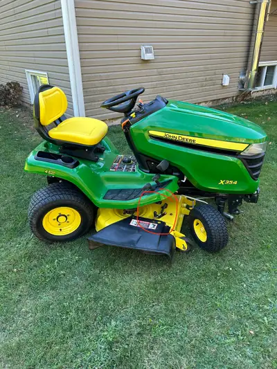 Moteur kawasaki 18.5hp, tondeuse avec kit déchiqueteur ou pas en actionnant seulement un levier, ton...